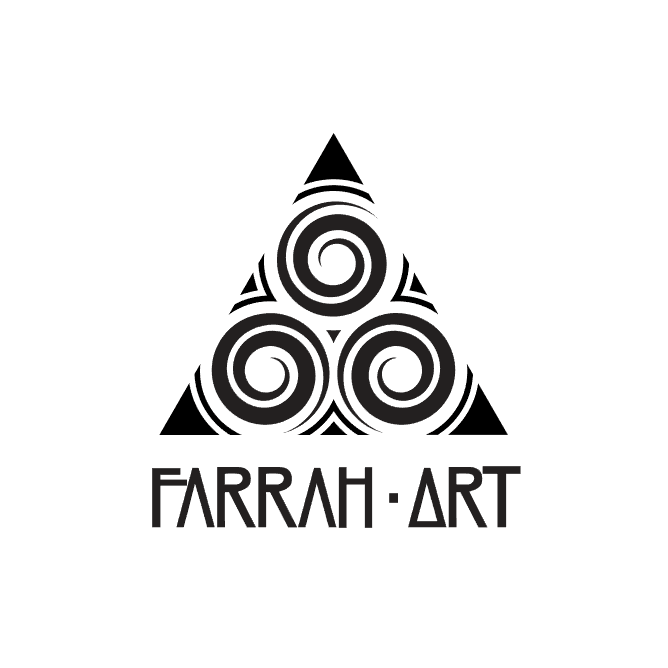 Farrah Art geometric spiral logo