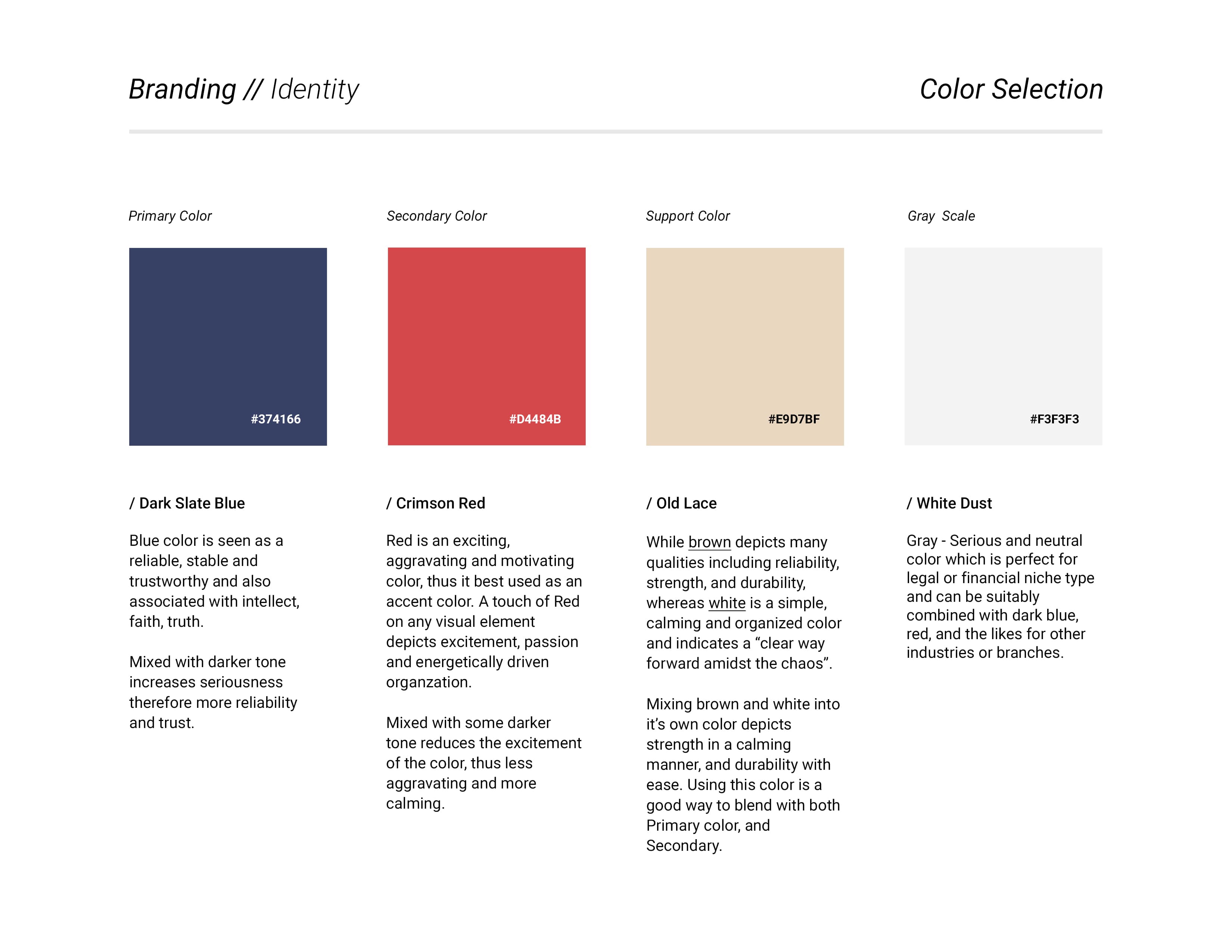 Tax Collector identity color selection and rationale